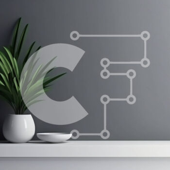 Intra Συλλεκτικό Ξύλινο Παζλ Plywood  4mm - Λευκό βάζο με πράσινο φυτό στο ράφι Σε Ξύλινο Κουτί - Διαστάσεις Puzzle: 10x10 cm – 25 κομμάτια - Image 1