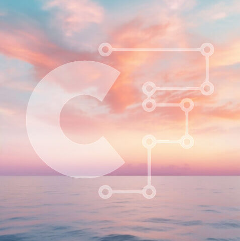 Intra Συλλεκτικό Ξύλινο Παζλ Plywood  4mm - Εκπληκτικό ηλιοβασίλεμα πάνω από τον ήρεμο ωκεανό με πολύχρωμα σύννεφα Σε Ξύλινο Κουτί - Διαστάσεις: 10x10 cm – 25 κομμάτια - Image 1