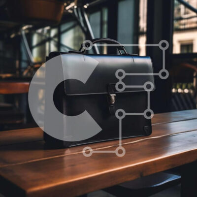 Intra Συλλεκτικό Ξύλινο Παζλ Plywood  4mm - Μαύρος χαρτοφύλακας σε ξύλινο τραπέζι Σε Ξύλινο Κουτί - Διαστάσεις Puzzle: 10x10 cm – 25 κομμάτια - Image 1