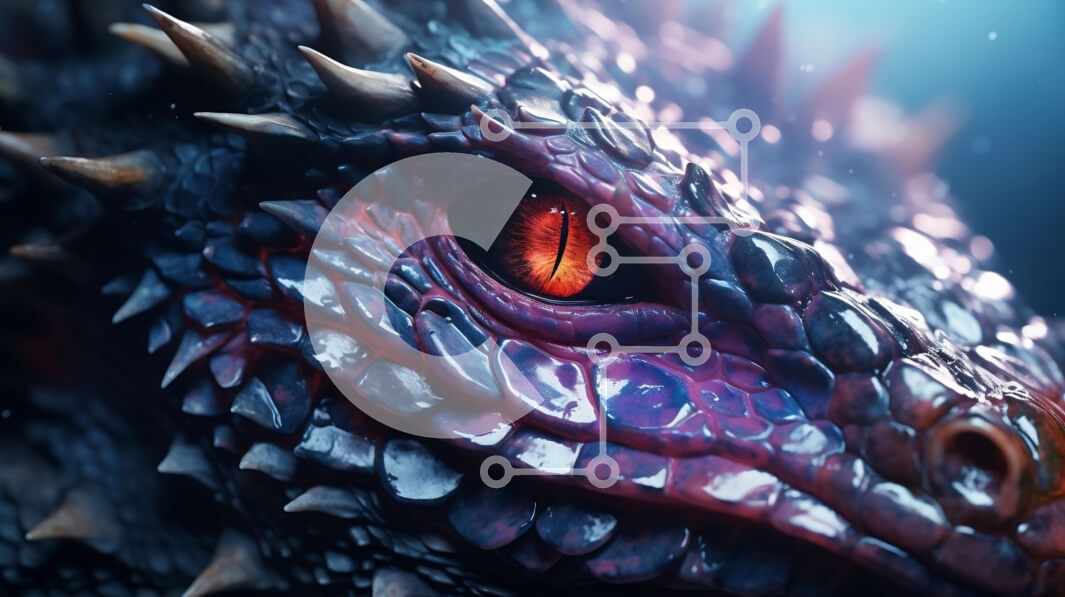 Intra Συλλεκτικό Ξύλινο Παζλ Plywood  4mm - Κοντινό πλάνο απειλητικός δράκος Σε Ξύλινο Κουτί - Διαστάσεις: 10x10 cm – 25 κομμάτια