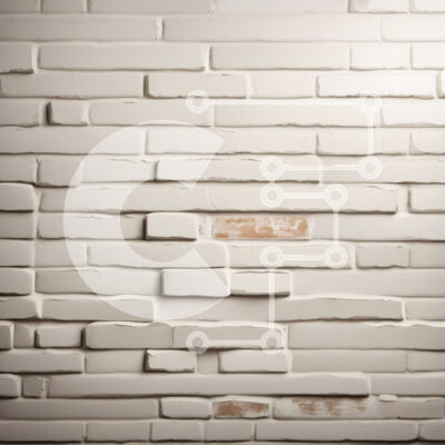 Intra Συλλεκτικό Ξύλινο Παζλ Plywood  4mm - Κοντινό πλάνο υφή του ξεπερασμένου λευκού τοίχου από τούβλα Σε Ξύλινο Κουτί - Διαστάσεις Puzzle: 10x10 cm – 25 κομμάτια - Image 1