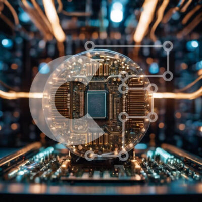 Intra Συλλεκτικό Ξύλινο Παζλ Plywood  4mm - Τσιπ υπολογιστή και ηλεκτρονικά εξαρτήματα Σε Ξύλινο Κουτί - Διαστάσεις Puzzle: 10x10 cm – 25 κομμάτια - Image 1