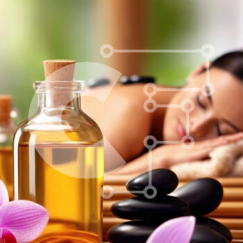 Intra Συλλεκτικό Ξύλινο Παζλ Plywood  4mm - Γυναίκα που απολαμβάνει μια χαλαρωτική περιποίηση σπα με αιθέρια έλαια και πέτρες Σε Ξύλινο Κουτί - Διαστάσεις Puzzle: 10x10 cm – 25 κομμάτια - Image 1