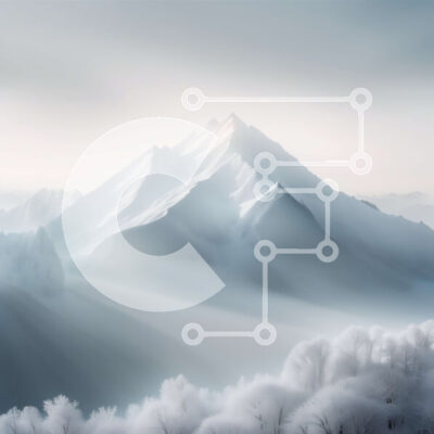 Intra Συλλεκτικό Ξύλινο Παζλ Plywood  4mm - Γραφική εικόνα ενός χιονισμένου ορεινού τοπίου Σε Ξύλινο Κουτί - Διαστάσεις: 10x10 cm – 25 κομμάτια - Image 1