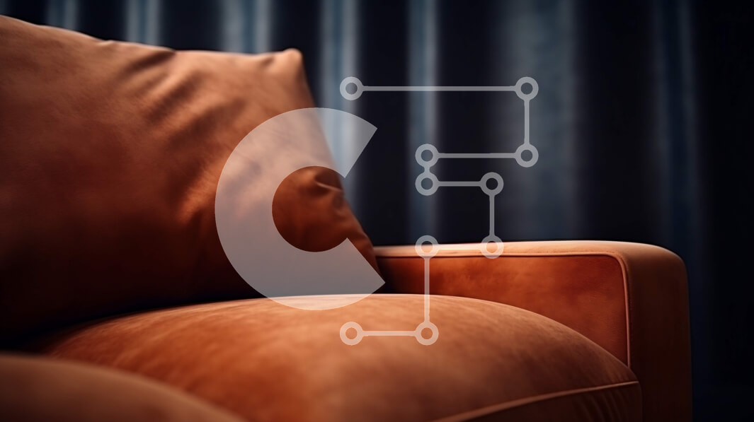 Intra Συλλεκτικό Ξύλινο Παζλ Plywood  4mm - Δερμάτινος καναπές καφέ με σκούρα κουρτίνα Σε Ξύλινο Κουτί - Διαστάσεις Puzzle: 10x10 cm – 25 κομμάτια