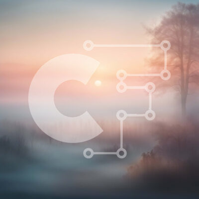 Intra Συλλεκτικό Ξύλινο Παζλ Plywood  4mm - Όμορφη εικόνα ενός δέντρου σε ένα ομιχλώδες πεδίο στο ηλιοβασίλεμα Σε Ξύλινο Κουτί - Διαστάσεις: 10x10 cm – 25 κομμάτια - Image 1