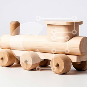 Intra Συλλεκτικό Ξύλινο Παζλ Plywood  4mm - Πολύχρωμο Ξύλινο Παιχνίδι Τρένο για παιδιά Σε Ξύλινο Κουτί - Διαστάσεις Puzzle: 10x10 cm – 25 κομμάτια - Image 1