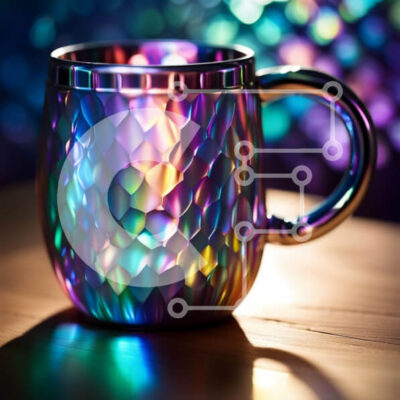 Intra Συλλεκτικό Ξύλινο Παζλ Plywood  4mm - Ζωντανή κούπα με γυαλιστερή μεταλλική ζυγαριά σε ξύλινο τραπέζι Σε Ξύλινο Κουτί - Διαστάσεις: 10x10 cm – 25 κομμάτια - Image 1