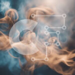 Intra Συλλεκτικό Ξύλινο Παζλ Plywood  4mm – Swirling Smoke σε μπλε και καφέ Σε Ξύλινο Κουτί – Διαστάσεις Puzzle: 10×10 cm – 25 κομμάτια