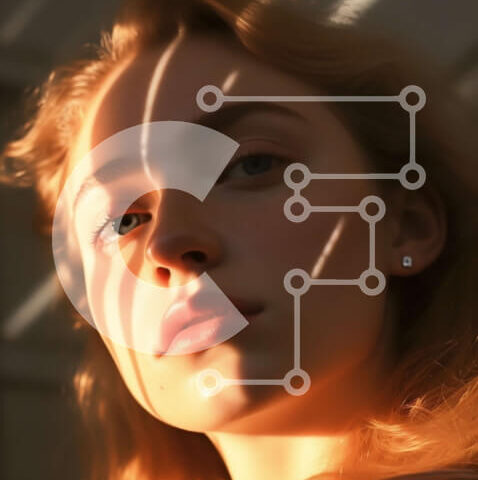 Intra Συλλεκτικό Ξύλινο Παζλ Plywood 4mm - Σοβαρή ξανθιά γυναίκα στέκεται μπροστά από το παράθυρο με το φως του ήλιου Σε Ξύλινο Κουτί - Διαστάσεις Puzzle: 10x10 cm – 25 κομμάτια - Image 1