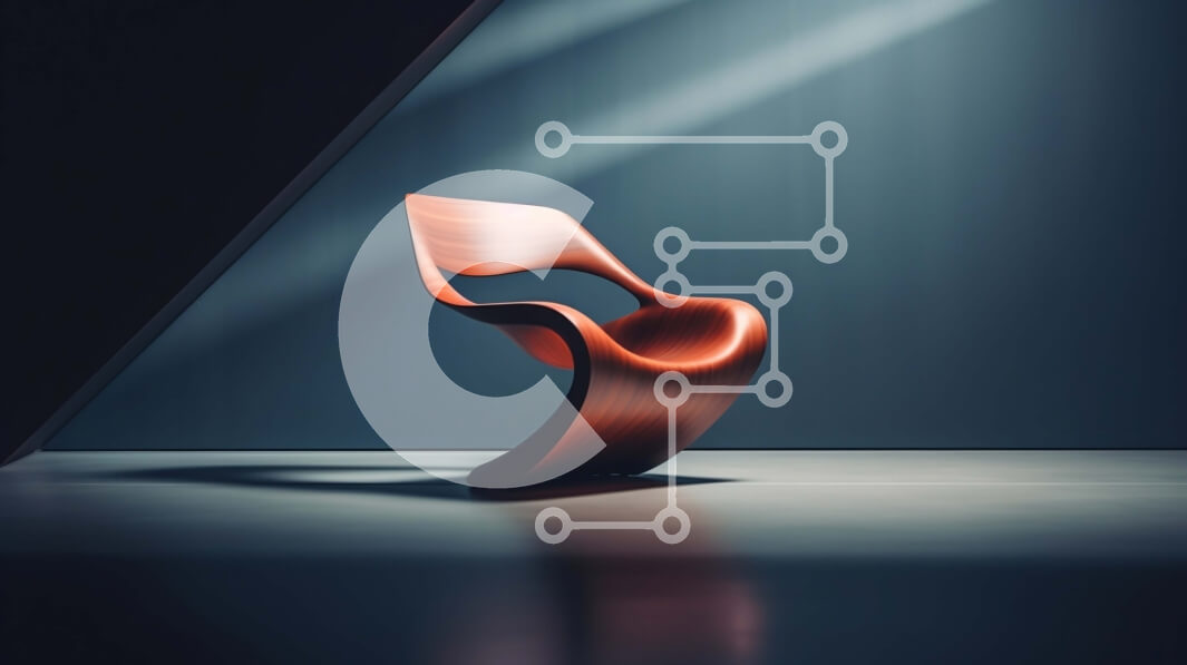 Intra Συλλεκτικό Ξύλινο Παζλ Plywood  4mm - Μοντέρνα κόκκινη καρέκλα σε αμυδρά φωτισμένο δωμάτιο Σε Ξύλινο Κουτί - Διαστάσεις Puzzle: 10x10 cm – 25 κομμάτια