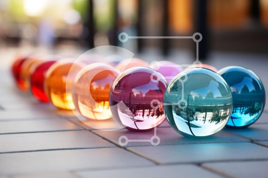 Intra Συλλεκτικό Ξύλινο Παζλ Plywood  4mm - Ζωντανή εικόνα των πολύχρωμων πασχαλινών αυγών στο πεζοδρόμιο Σε Ξύλινο Κουτί - Διαστάσεις Puzzle: 10x10 cm – 25 κομμάτια