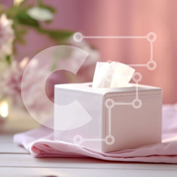 Intra Συλλεκτικό Ξύλινο Παζλ Plywood  4mm - Όμορφο κουτί χαρτιού και ροζ λουλούδια σε ένα περβάζι Σε Ξύλινο Κουτί - Διαστάσεις Puzzle: 10x10 cm – 25 κομμάτια - Image 1