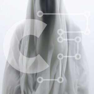 Intra Συλλεκτικό Ξύλινο Παζλ Plywood  4mm - Μυστηριώδης φιγούρα σε λευκό ύφασμα Σε Ξύλινο Κουτί - Διαστάσεις Puzzle: 10x10 cm – 25 κομμάτια