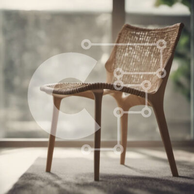 Intra Συλλεκτικό Ξύλινο Παζλ Plywood  4mm - Κομψή ξύλινη καρέκλα σε φωτεινό εσωτερικό Σε Ξύλινο Κουτί - Διαστάσεις Puzzle: 10x10 cm – 25 κομμάτια - Image 1