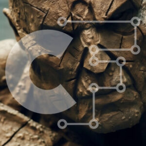 Intra Συλλεκτικό Ξύλινο Παζλ Plywood  4mm - Έντονη και τραχιά κοντινή πλάνο αντρικού προσώπου Σε Ξύλινο Κουτί - Διαστάσεις Puzzle: 10x10 cm – 25 κομμάτια