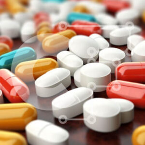 Intra Συλλεκτικό Ξύλινο Παζλ Plywood  4mm - Πολύχρωμα χάπια και κάψουλες στο τραπέζι Σε Ξύλινο Κουτί - Διαστάσεις Puzzle: 10x10 cm – 25 κομμάτια