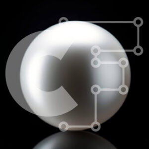 Intra Συλλεκτικό Ξύλινο Παζλ Plywood  4mm - Εκπληκτική εικόνα ενός λευκού μαργαριταριού σε μαύρο φόντο Σε Ξύλινο Κουτί - Διαστάσεις: 10x10 cm – 25 κομμάτια