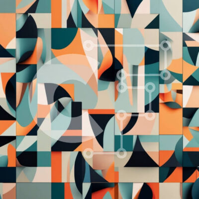 Intra Συλλεκτικό Ξύλινο Παζλ Plywood 4mm - Ζωντανό γεωμετρικό σχέδιο σε έντονα χρώματα Σε Ξύλινο Κουτί - Διαστάσεις Puzzle: 10x10 cm – 25 κομμάτια - Image 1