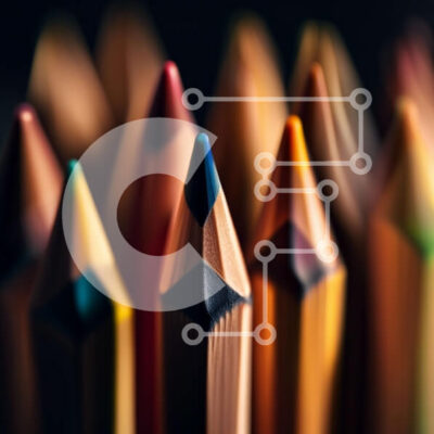 Intra Συλλεκτικό Ξύλινο Παζλ Plywood 4mm - Ζωντανή εικόνα με πολύχρωμα μολύβια σε σειρά Σε Ξύλινο Κουτί - Διαστάσεις: 10x10 cm – 25 κομμάτια - Image 1