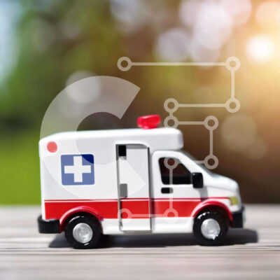 Intra Συλλεκτικό Ξύλινο Παζλ Plywood 4mm - Παιχνίδι όχημα έκτακτης ανάγκης ασθενοφόρου για εκπαιδευτική χρήση Σε Ξύλινο Κουτί - Διαστάσεις: 10x10 cm – 25 κομμάτια - Image 1