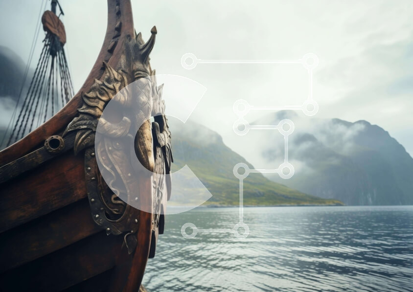 Intra Συλλεκτικό Ξύλινο Παζλ Plywood  4mm - Αρχαία ξύλινη βάρκα στα βουνά Σε Ξύλινο Κουτί - Διαστάσεις Puzzle: 10x10 cm – 25 κομμάτια