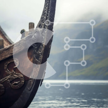 Intra Συλλεκτικό Ξύλινο Παζλ Plywood  4mm - Αρχαία βάρκα τύπου Βίκινγκ στο νερό Σε Ξύλινο Κουτί - Διαστάσεις Puzzle: 10x10 cm – 25 κομμάτια - Image 1