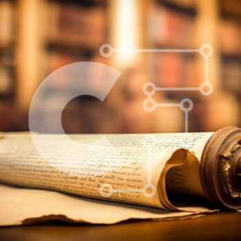 Intra Συλλεκτικό Ξύλινο Παζλ Plywood  4mm - Παλιό κύλινδρο σε ξύλινο τραπέζι μπροστά από ράφια Σε Ξύλινο Κουτί - Διαστάσεις Puzzle: 10x10 cm – 25 κομμάτια - Image 1