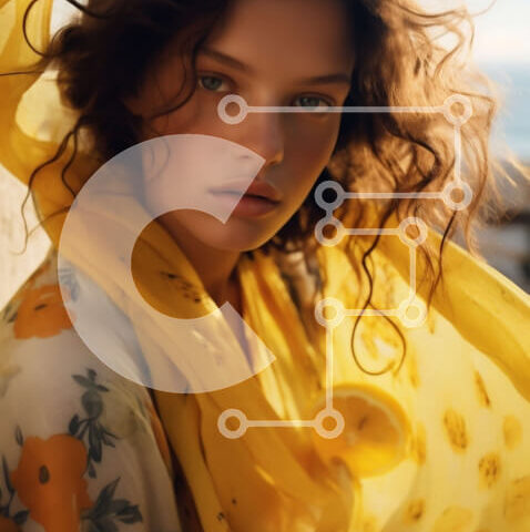 Intra Συλλεκτικό Ξύλινο Παζλ Plywood 4mm - Εκπληκτική εικόνα μιας γυναίκας που στέκεται δίπλα στον ωκεανό Σε Ξύλινο Κουτί - Διαστάσεις: 10x10 cm – 25 κομμάτια - Image 1