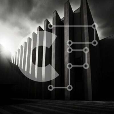 Intra Συλλεκτικό Ξύλινο Παζλ Plywood 4mm - Άδειο κτίριο με ψηλές στήλες σε μαύρο και άσπρο Σε Ξύλινο Κουτί - Διαστάσεις Puzzle: 10x10 cm – 25 κομμάτια - Image 1