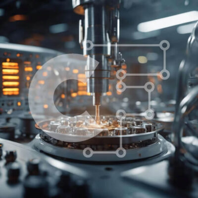 Intra Συλλεκτικό Ξύλινο Παζλ Plywood  4mm - Μηχανή σε βιομηχανικό περιβάλλον που παράγει ανταλλακτικά Σε Ξύλινο Κουτί - Διαστάσεις Puzzle: 10x10 cm – 25 κομμάτια - Image 1