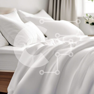 Intra Συλλεκτικό Ξύλινο Παζλ Plywood  4mm - Καθαρό και άνετο κρεβάτι με λευκά σεντόνια και μαξιλάρια Σε Ξύλινο Κουτί - Διαστάσεις Puzzle: 10x10 cm – 25 κομμάτια - Image 1