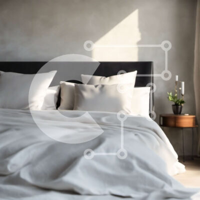 Intra Συλλεκτικό Ξύλινο Παζλ Plywood  4mm - Άνετο υπνοδωμάτιο με μεγάλο κρεβάτι και φυσικό φως Σε Ξύλινο Κουτί - Διαστάσεις Puzzle: 10x10 cm – 25 κομμάτια - Image 1