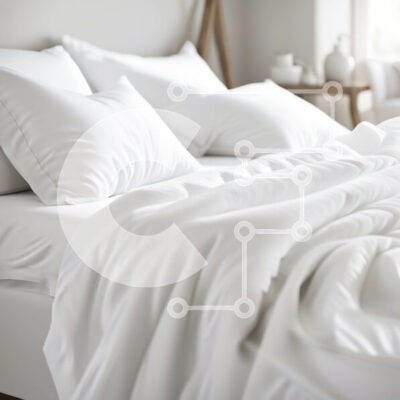 Intra Συλλεκτικό Ξύλινο Παζλ Plywood  4mm - Καθαρό και άνετο κρεβάτι με λευκά σεντόνια και μαξιλάρια Σε Ξύλινο Κουτί - Διαστάσεις Puzzle: 10x10 cm – 25 κομμάτια - Image 1