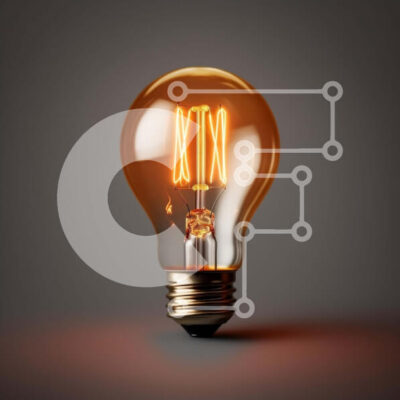 Intra Συλλεκτικό Ξύλινο Παζλ Plywood  4mm - Λάμπα φωτός με κείμενο «Ιδέα» γραμμένο πάνω του Σε Ξύλινο Κουτί - Διαστάσεις Puzzle: 10x10 cm – 25 κομμάτια - Image 1