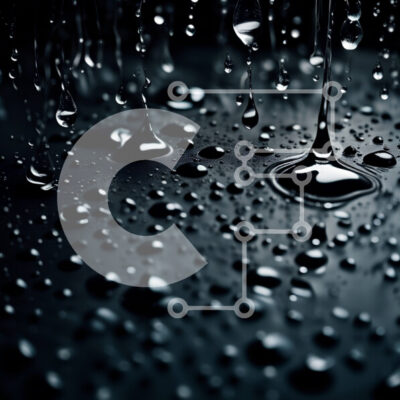 Intra Συλλεκτικό Ξύλινο Παζλ Plywood  4mm - Όμορφη κινηματογράφηση σε πρώτο πλάνο σταγονιδίων νερού σε σκοτεινή επιφάνεια Σε Ξύλινο Κουτί - Διαστάσεις: 10x10 cm – 25 κομμάτια - Image 1