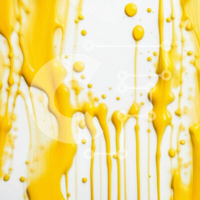 Intra Συλλεκτικό Ξύλινο Παζλ Plywood  4mm - Ζωντανή και χαοτική αφηρημένη τέχνη με κίτρινες πιτσιλιές μπογιάς Σε Ξύλινο Κουτί - Διαστάσεις Puzzle: 10x10 cm – 25 κομμάτια - Image 1