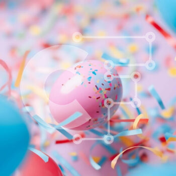 Intra Συλλεκτικό Ξύλινο Παζλ Plywood  4mm - Εορταστικό πασχαλινό μπαλόνι με κομφετί Σε Ξύλινο Κουτί - Διαστάσεις: 10x10 cm – 25 κομμάτια - Image 1