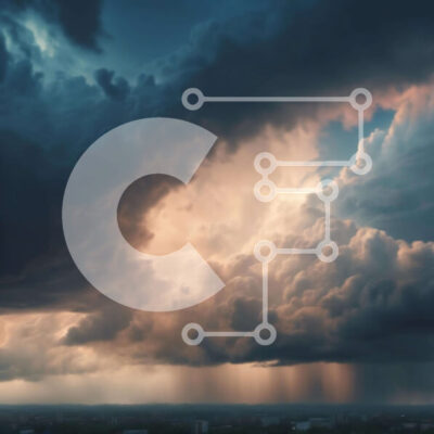 Intra Συλλεκτικό Ξύλινο Παζλ Plywood  4mm - Θυελλώδης καιρός με μαύρα σύννεφα και βροχή Σε Ξύλινο Κουτί - Διαστάσεις Puzzle: 10x10 cm – 25 κομμάτια - Image 1