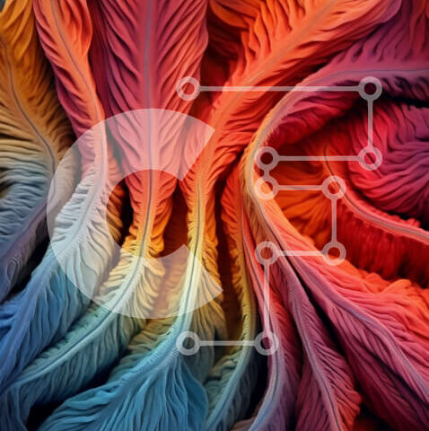 Intra Συλλεκτικό Ξύλινο Παζλ Plywood  4mm - Κοντινό πλάνο ενός δυναμικού και εντυπωσιακού κομματιού αφηρημένης τέχνης Σε Ξύλινο Κουτί - Διαστάσεις Puzzle: 10x10 cm – 25 κομμάτια - Image 1