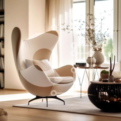 Intra Συλλεκτικό Ξύλινο Παζλ Plywood  4mm - Κομψό σαλόνι με μεγάλο παράθυρο και άνετα καθίσματα Σε Ξύλινο Κουτί - Διαστάσεις Puzzle: 10x10 cm – 25 κομμάτια - Image 1