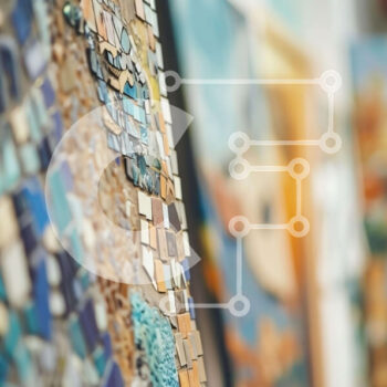 Intra Συλλεκτικό Ξύλινο Παζλ Plywood  4mm - Πολύχρωμο μωσαϊκό τοίχο που κρέμεται στην γκαλερί τέχνης Σε Ξύλινο Κουτί - Διαστάσεις Puzzle: 10x10 cm – 25 κομμάτια - Image 1