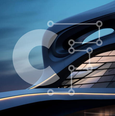 Intra Συλλεκτικό Ξύλινο Παζλ Plywood 4mm - Φουτουριστικό κτήριο από γυαλί και μέταλλο δίπλα σε υπερυψωμένη γραμμή τρένου Σε Ξύλινο Κουτί - Διαστάσεις Puzzle: 10x10 cm – 25 κομμάτια - Image 1