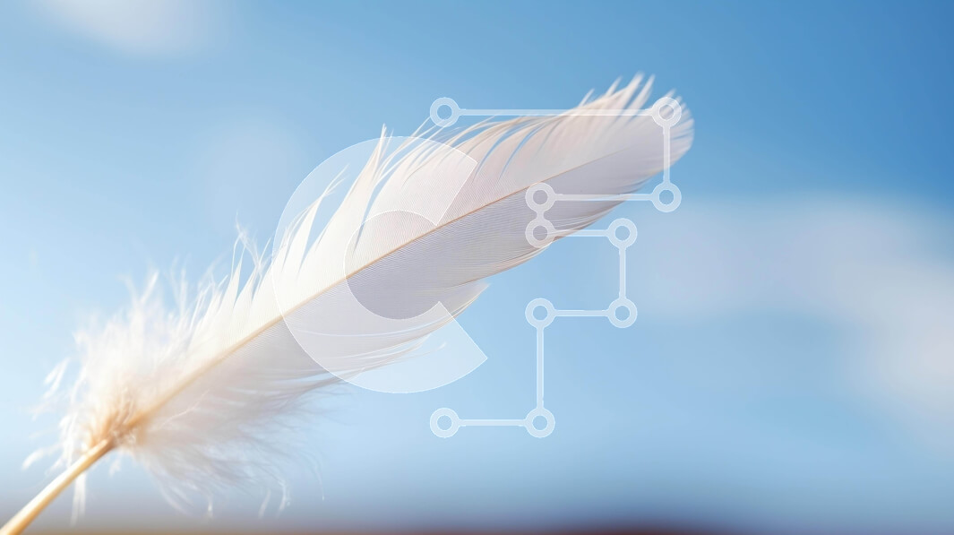 Intra Συλλεκτικό Ξύλινο Παζλ Plywood  4mm - Μονό λευκό φτερό που επιπλέει στον αέρα Σε Ξύλινο Κουτί - Διαστάσεις: 10x10 cm – 25 κομμάτια