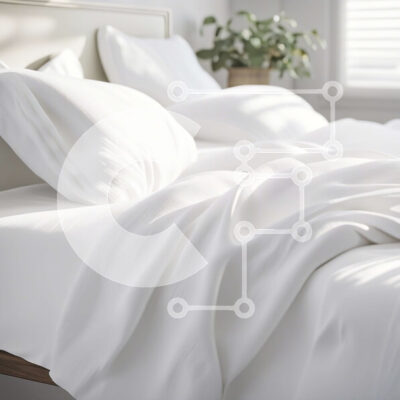 Intra Συλλεκτικό Ξύλινο Παζλ Plywood 4mm - Τακτοποιημένο κρεβάτι με λευκά σεντόνια και μαξιλάρια σε ένα καλά φωτισμένο δωμάτιο Σε Ξύλινο Κουτί - Διαστάσεις Puzzle: 10x10 cm – 25 κομμάτια - Image 1