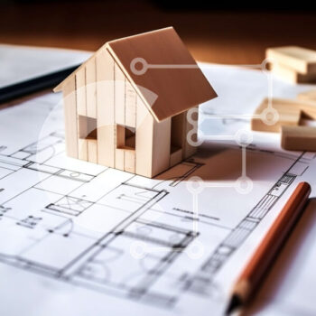 Intra Συλλεκτικό Ξύλινο Παζλ Plywood  4mm - Μακέτα ξύλινου σπιτιού σε αρχιτεκτονικά σχέδια Σε Ξύλινο Κουτί - Διαστάσεις Puzzle: 10x10 cm – 25 κομμάτια - Image 1