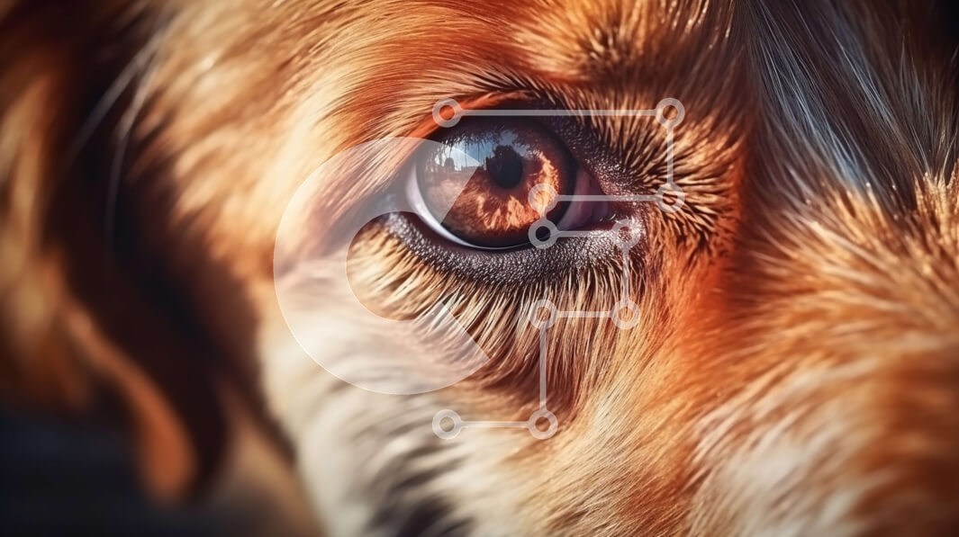 Intra Συλλεκτικό Ξύλινο Παζλ Plywood  4mm - Κοντινή όψη του προσώπου ενός καφέ σκύλου Σε Ξύλινο Κουτί - Διαστάσεις: 10x10 cm – 25 κομμάτια