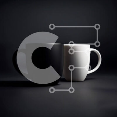 Intra Συλλεκτικό Ξύλινο Παζλ Plywood  4mm - Κομψές και μινιμαλιστικές ασπρόμαυρες κούπες σε κομψή επιφάνεια Σε Ξύλινο Κουτί - Διαστάσεις: 10x10 cm – 25 κομμάτια - Image 1