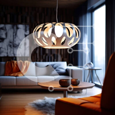 Intra Συλλεκτικό Ξύλινο Παζλ Plywood  4mm - Κομψό σαλόνι με θέα σε μοντέρνο σπίτι Σε Ξύλινο Κουτί - Διαστάσεις Puzzle: 10x10 cm – 25 κομμάτια - Image 1