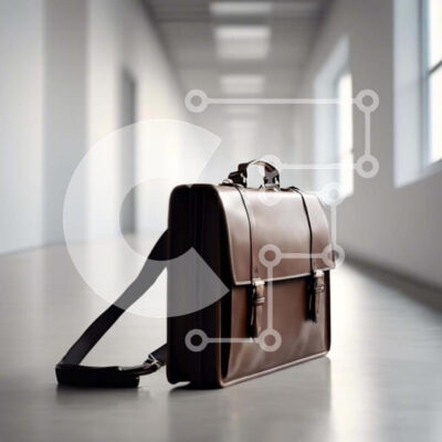 Intra Συλλεκτικό Ξύλινο Παζλ Plywood  4mm - Καφέ χαρτοφύλακας στον κενό διάδρομο Σε Ξύλινο Κουτί - Διαστάσεις Puzzle: 10x10 cm – 25 κομμάτια - Image 1